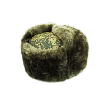 Army Winter Fur Hat with Earflaps-1