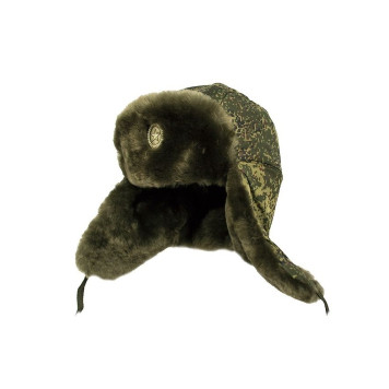 Army Winter Fur Hat with Earflaps-2