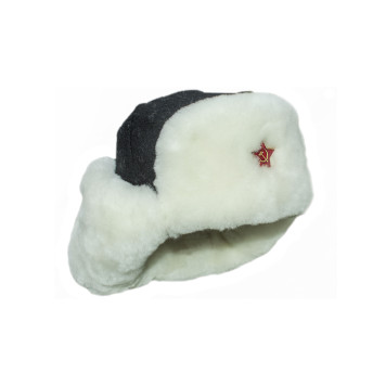 Soviet-Style Fur Ushanka with Star-1