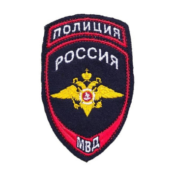 Embroidered Police Patch with Eagle-1