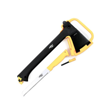 Survival Axe Set Pathfinder FSA01-YE with Saw and Fire Starter in Sheath-1