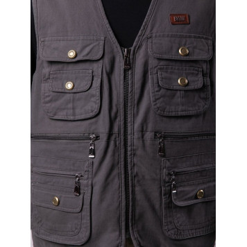Tactical Vest with Snap Button Pockets L201
