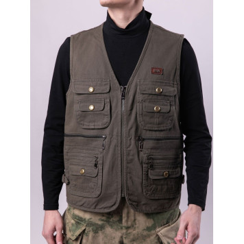 Tactical Vest with Snap Button Pockets L201-2