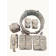 Belt Set "TACTIC" MOLLE Digital Flora