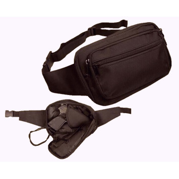 PS-1 Belt / Chest Cross Bag Black for Hidden Pistol Usage