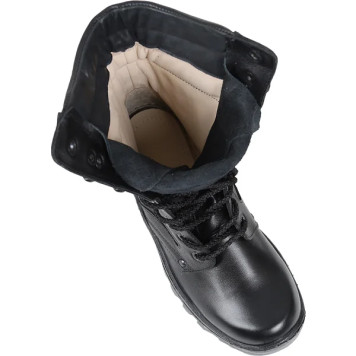 Leather-Lined Crossing Combat Boots-6