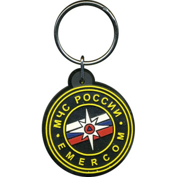 EMERCOM Russia PVC Rubber Keychain