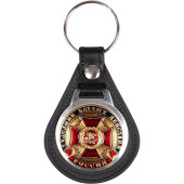 Combat Veteran Keychain Russia with Backing