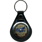 Russia VDV "No One But Us" Airborne Keychain with Plane Base