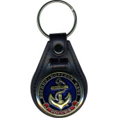 Russia Navy Anchor Keychain with Base