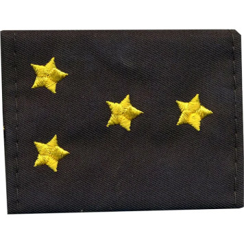 Silk Embroidered Police Captain Shoulder Boards without Velcro