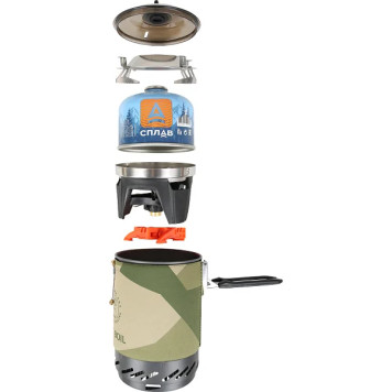 FastBoil Track Tactical Burner with Pot-11