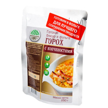 Kronidov Smoked Pea Porridge - Ready-to-Eat Military Ration-1