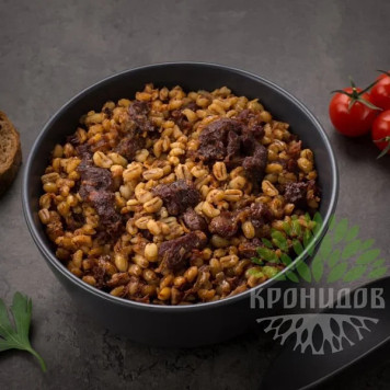 Ready-to-Eat Pearl Barley with Beef (Kronidov)-1