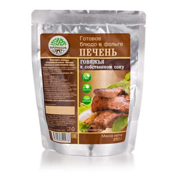 Beef Liver in Its Own Juice - Ready-to-Eat Meal 250g