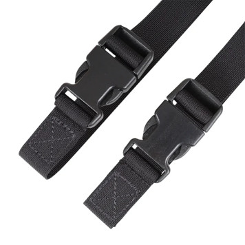 25mm Durable Fastex Duraflex Strap - 120cm, 2-Pack, Black-1