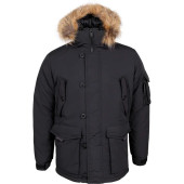 Alaska Black Camo Parka with Natural Fur Trim Alaska Black Camo Parka with Natural Fur Trim
