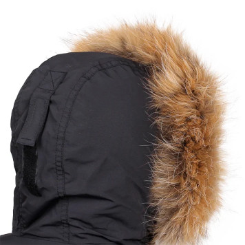 Alaska Black Camo Parka with Natural Fur Trim-10