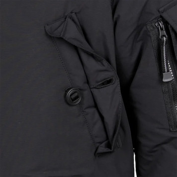 Alaska Black Camo Parka with Natural Fur Trim-3