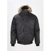 Shortened Black Twill Alaska Jacket