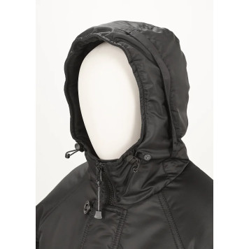 Shortened Black Twill Alaska Jacket-10