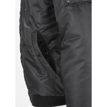 Shortened Black Twill Alaska Jacket-5