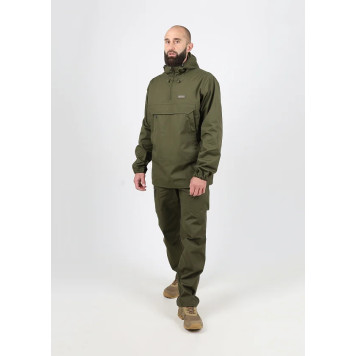 Spetsplav Anorak-2 Canvas Jacket in Tobacco-1