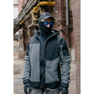 Windblock Bofort Jacket - Gray/Black-1