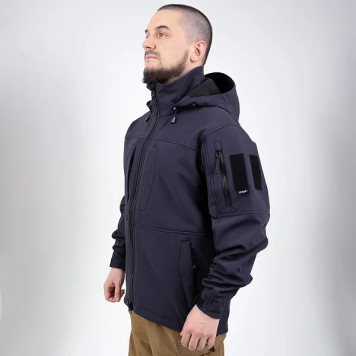 Black SoftShell Diabas Jacket-5
