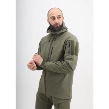 Tactical Softshell Jacket "Platan Olive"-1