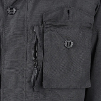 SAS Combat Jacket with Detachable Liner - Black-4