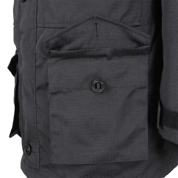 SAS Combat Jacket with Detachable Liner - Black-5