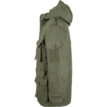 SAS Combat Jacket with Removable Liner and Buttoned Shoulder Straps in Olive-1