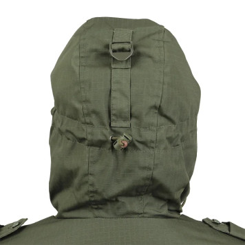 SAS Combat Jacket with Removable Liner and Buttoned Shoulder Straps in Olive-11