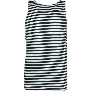 Striped Border Troops Cotton T-Shirt