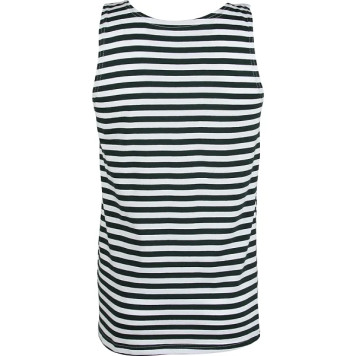 Striped Border Troops Cotton T-Shirt-1