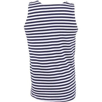 Navy Striped Cotton T-Shirt-1