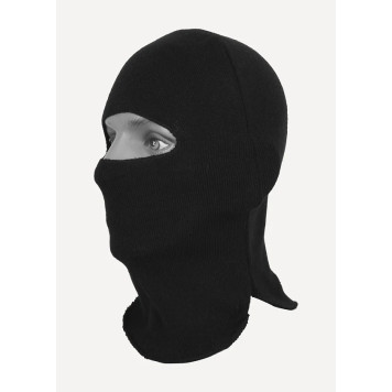 Black Spetsplav Wool Blend Face Mask for Cold Weather