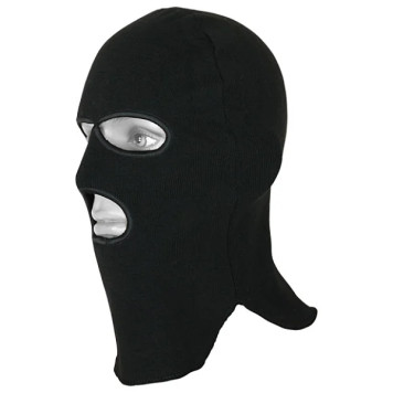 Special Forces Black Wool Blend Balaclava