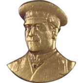 Miniature Zhukov Bust Metal Badge