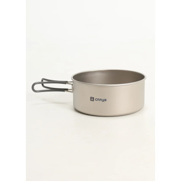 チタンクッキングセット 合金 1鍋 1フライパン (1250ml + 800ml)-1