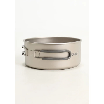 チタンクッキングセット 合金 1鍋 1フライパン (1250ml + 800ml)-2