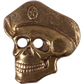 Metal Skull Beret Badge