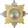 Badge Étoile VDV Métallique Russie