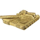 T-80 Tank Metal Chest Badge