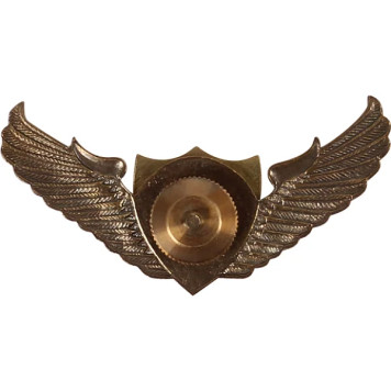 Paratrooper Wings Badge with Owl and Carnation Metal Design-1
