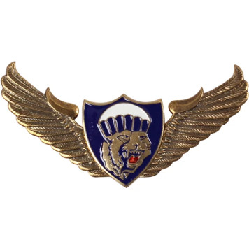 Paratrooper Wings Badge - Metal Tiger Parachute Emblem