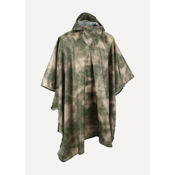 Dromader Tactical Poncho with Moss Taffeta Rip-Stop Waterproof Fabric