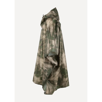 Dromader Tactical Poncho with Moss Taffeta Rip-Stop Waterproof Fabric-1