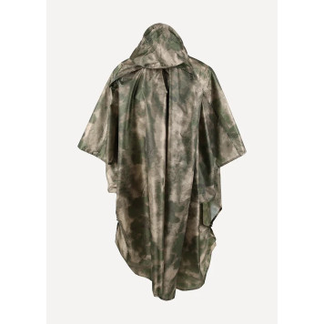 Dromader Tactical Poncho with Moss Taffeta Rip-Stop Waterproof Fabric-2